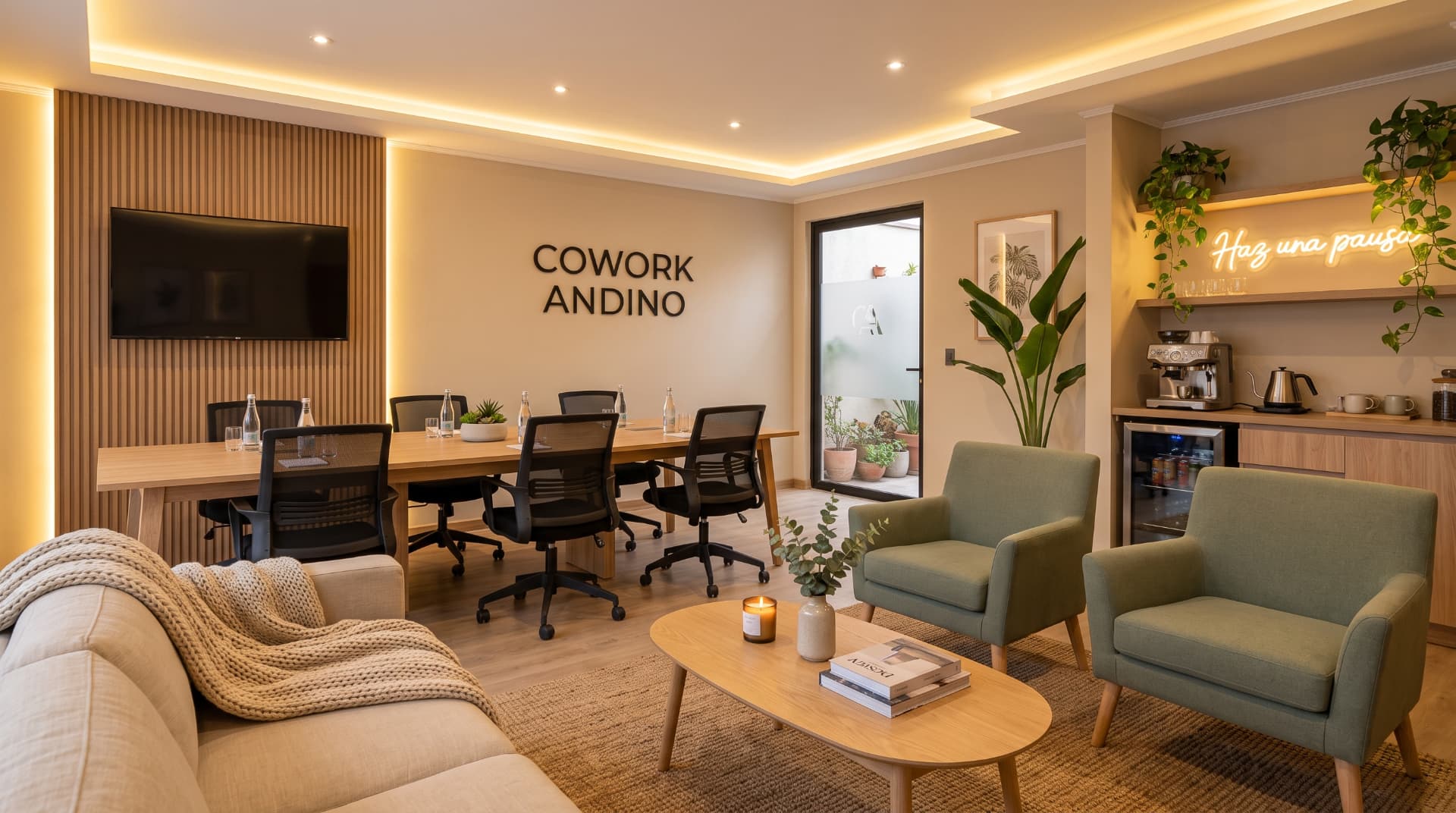 Interior del Cowork Andino en Los Andes